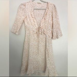 For love and lemons white star patterned dress